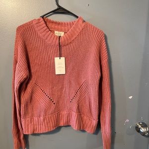 Hippie Rose Withered Rose Sweater size M NWT